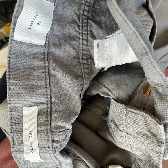 Billy Reid Slim Cut MSL - ALA RN113 814 5 Pocket Pants - Picture 6 of 6